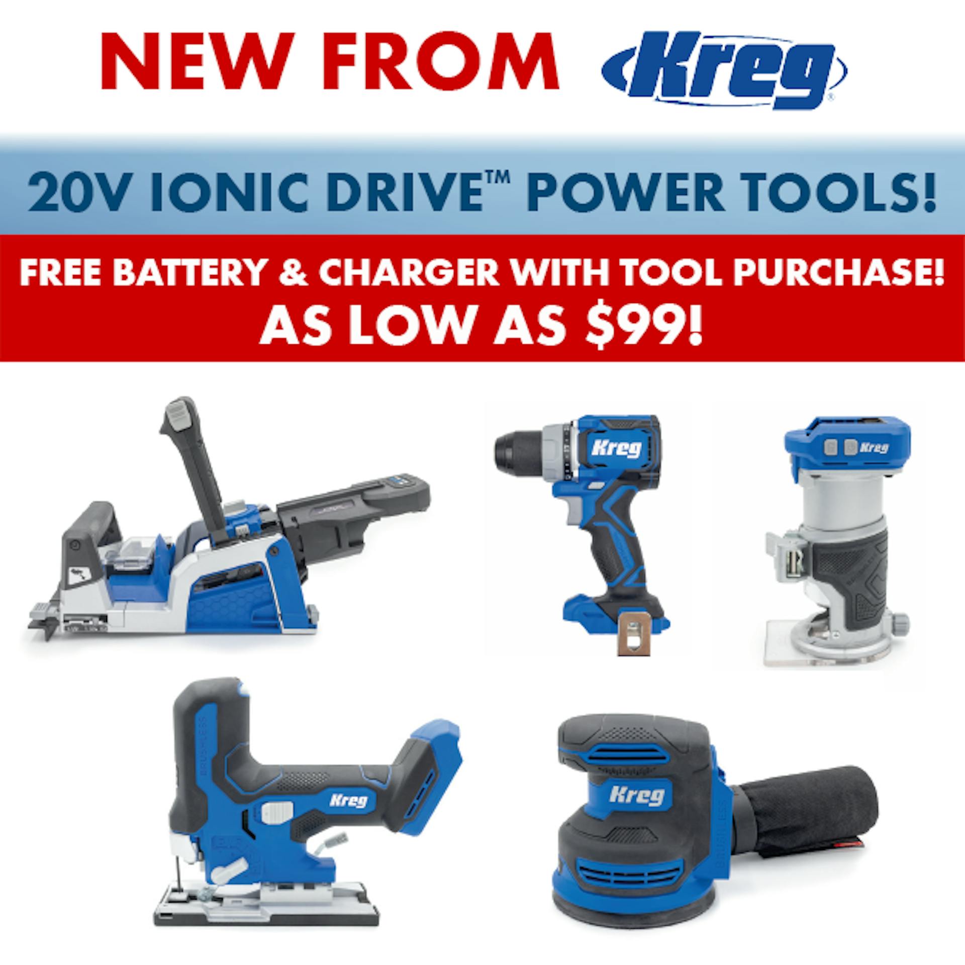 Kreg Ionic Drive Power Tools