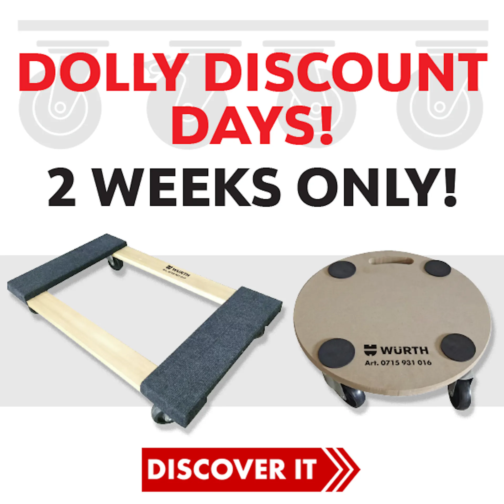 Dolly Discount Days