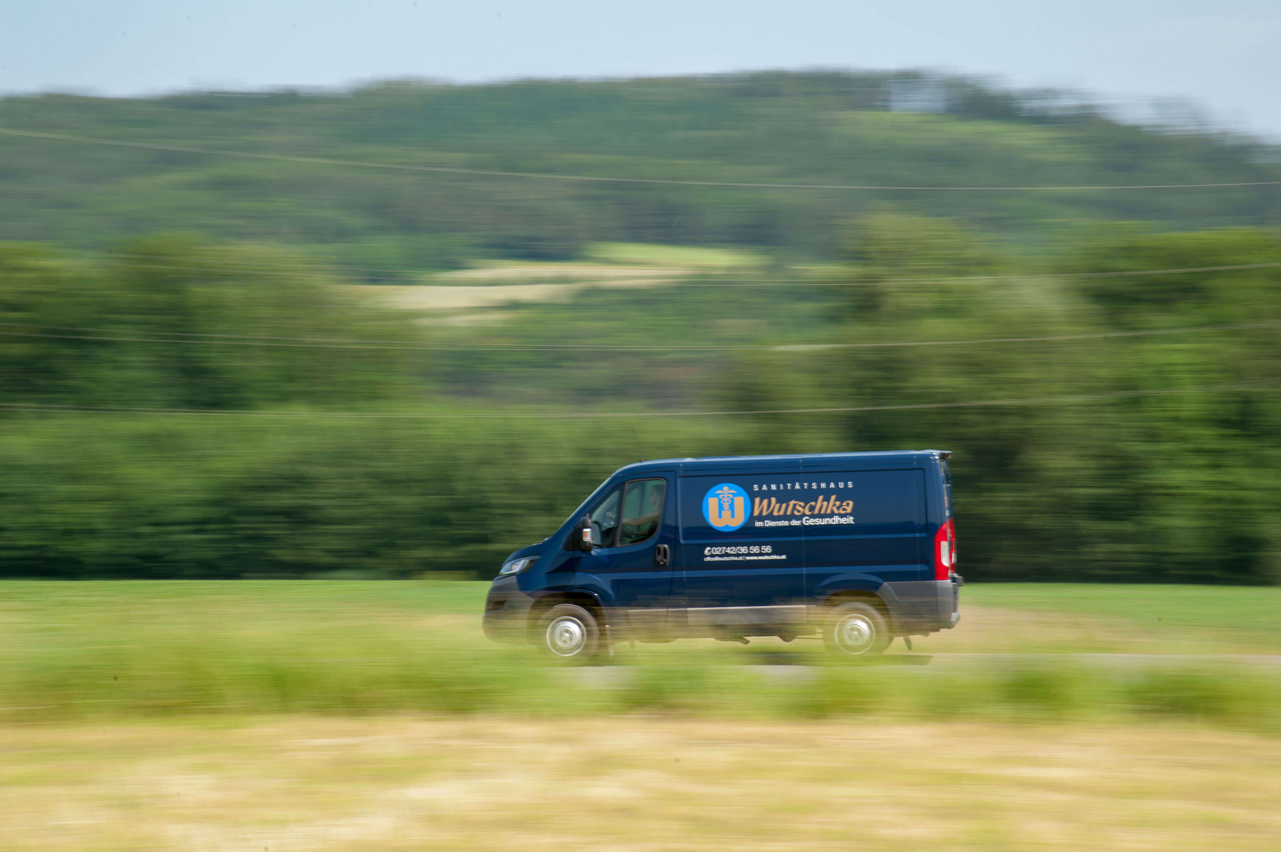 Wutschka Lieferwagen unterwegs