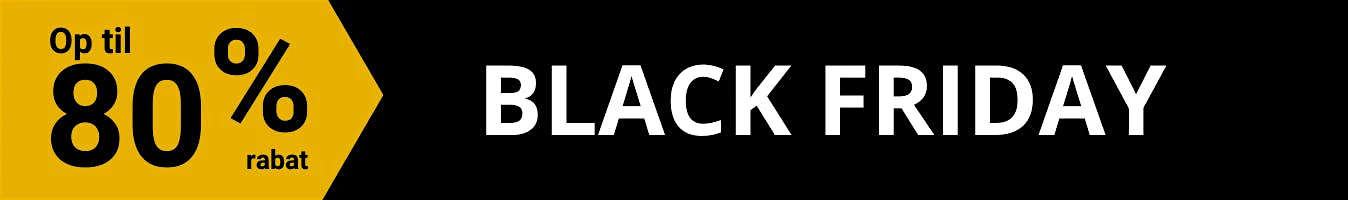 op til 80% rabat | black friday
