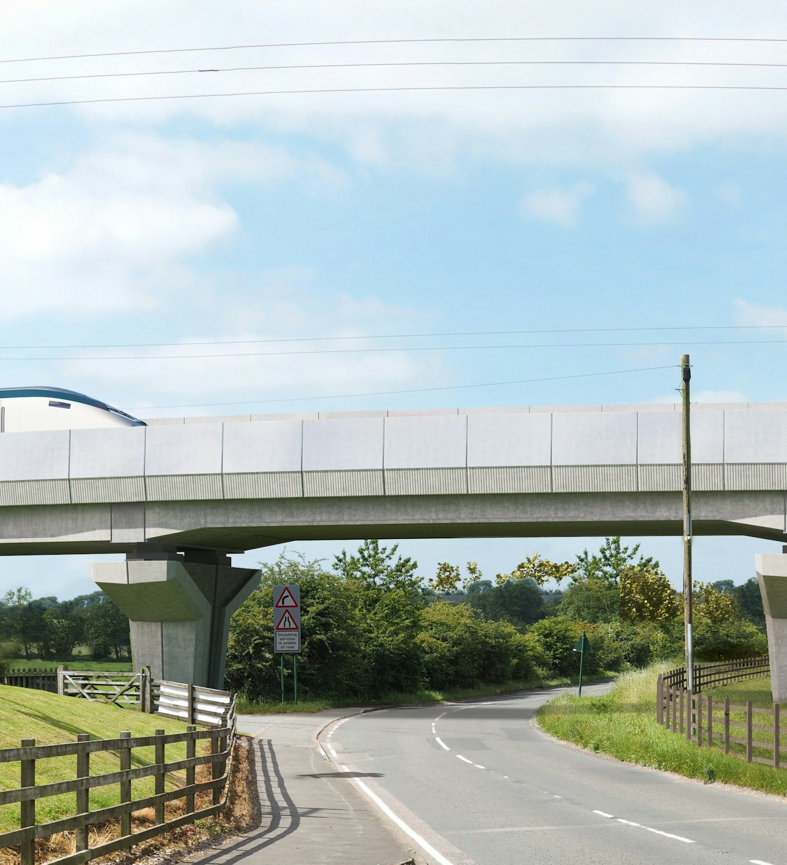 View from Meriden Road looking south west