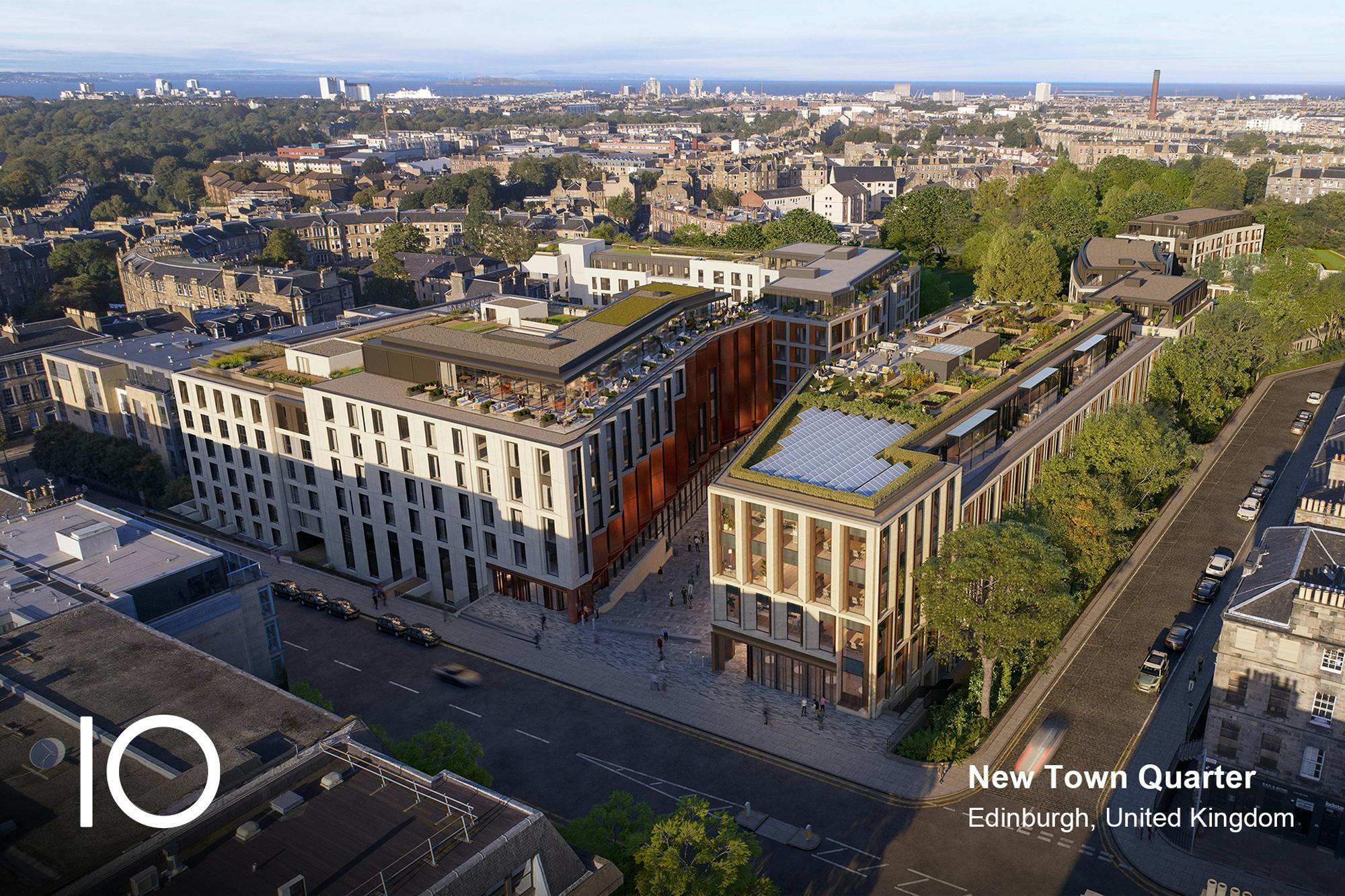 10 Design New Town Quarter UK with Logo