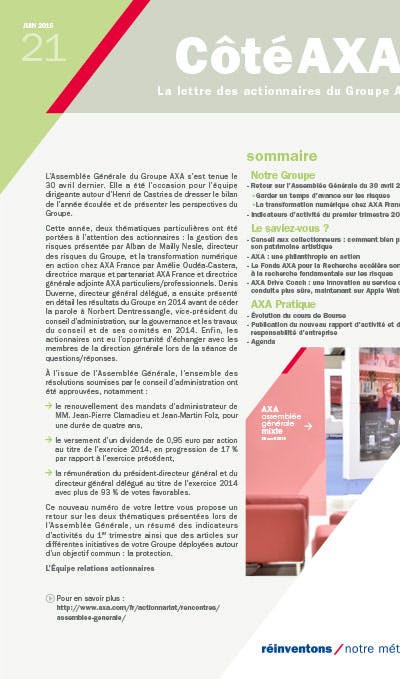 Côté AXA n°21
