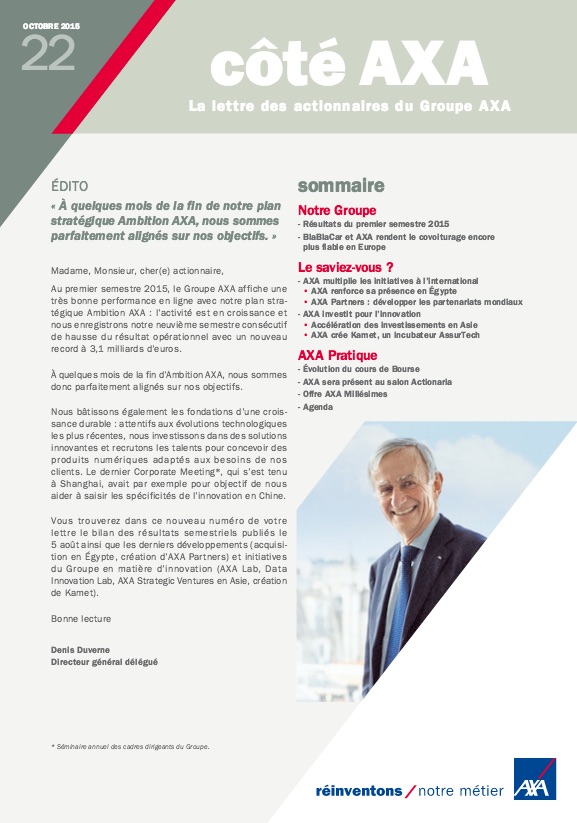Côté AXA n°22