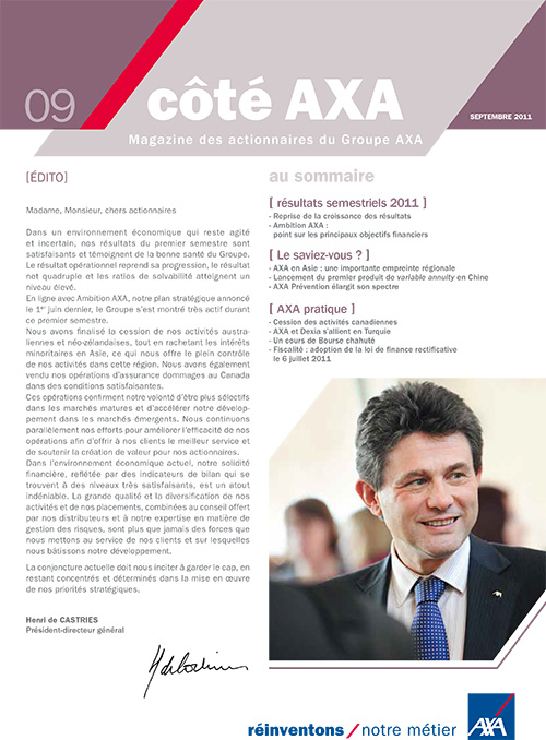 Côté AXA n°9