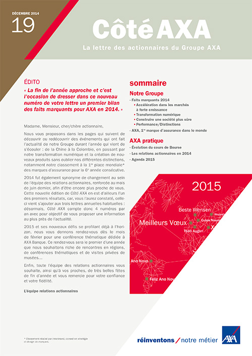 Côté AXA n°19