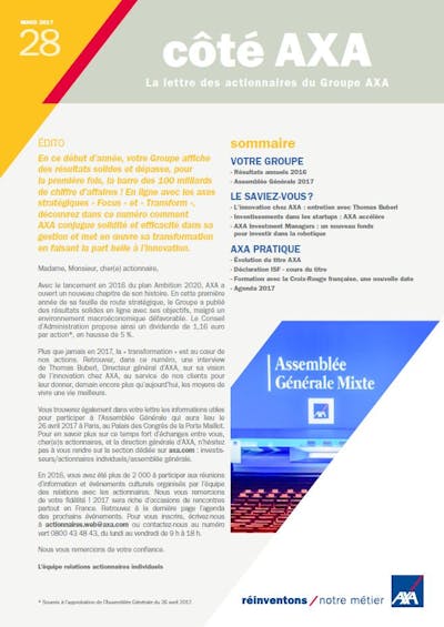 Côté AXA n°28