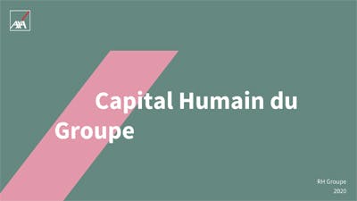 Capital humain du Groupe AXA - Données sociales 2020