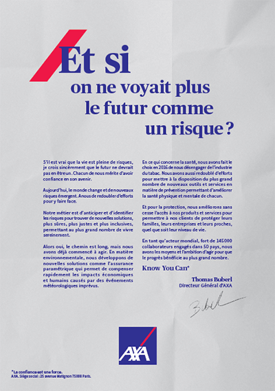 AXA Manifesto