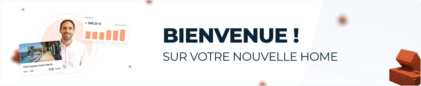 Nouvelle page d'accueil & suivi des investissements