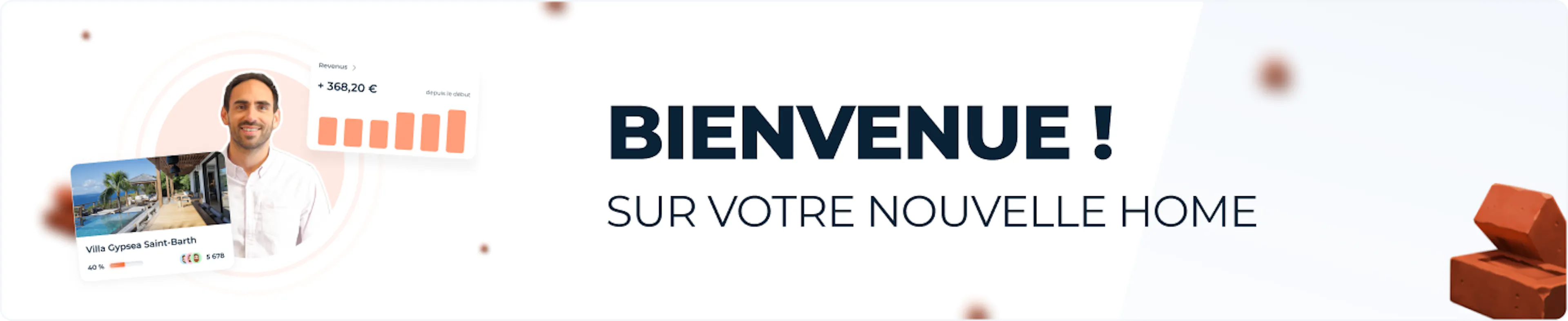 Nouvelle page d'accueil & suivi des investissements