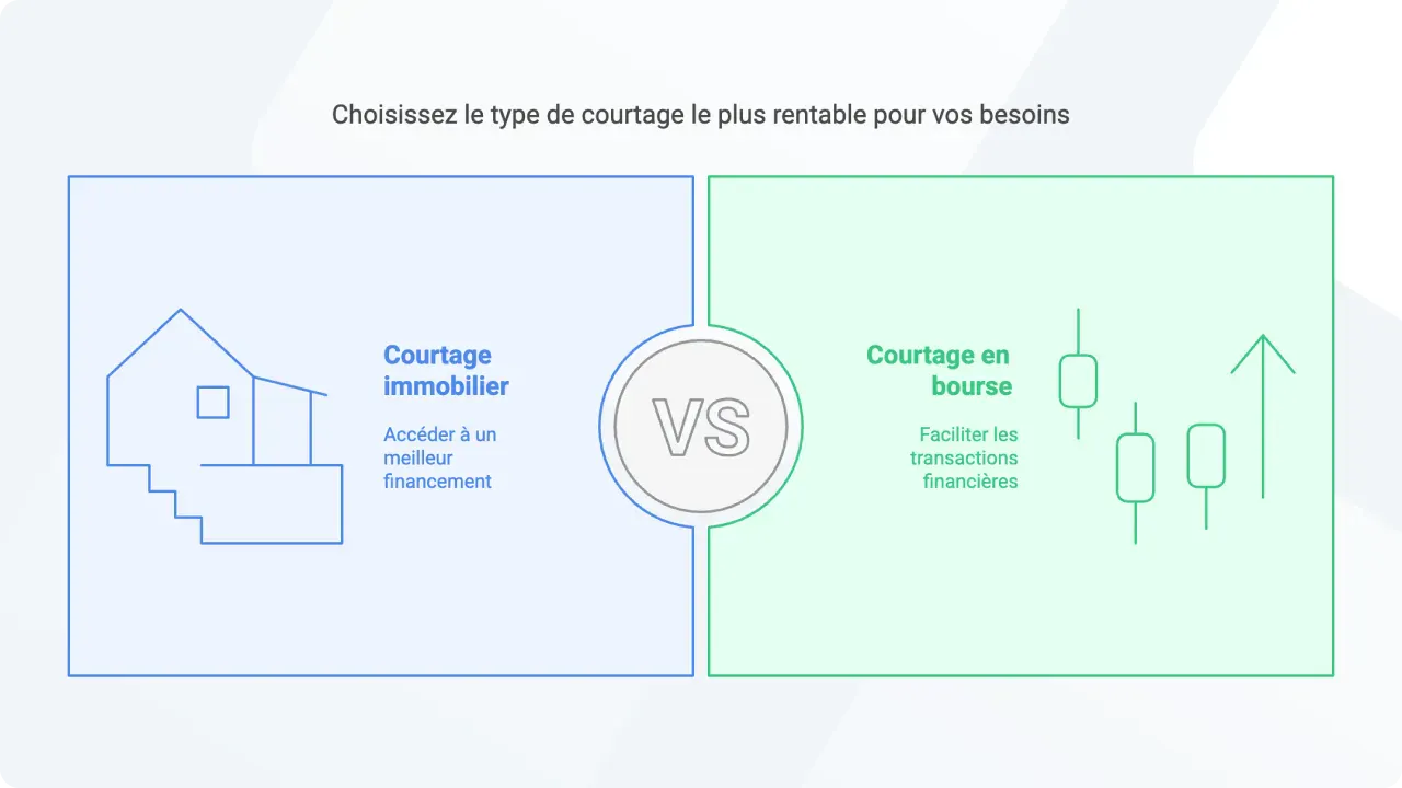 Les 2 grands types de frais de courtage