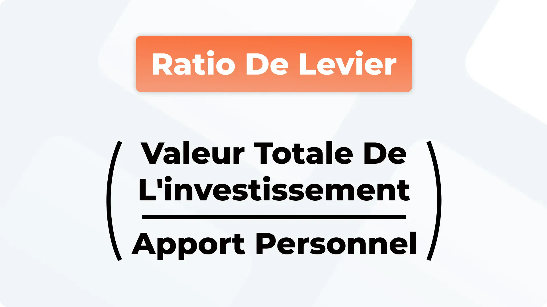 Comment calculer l'effet de levier immobilier