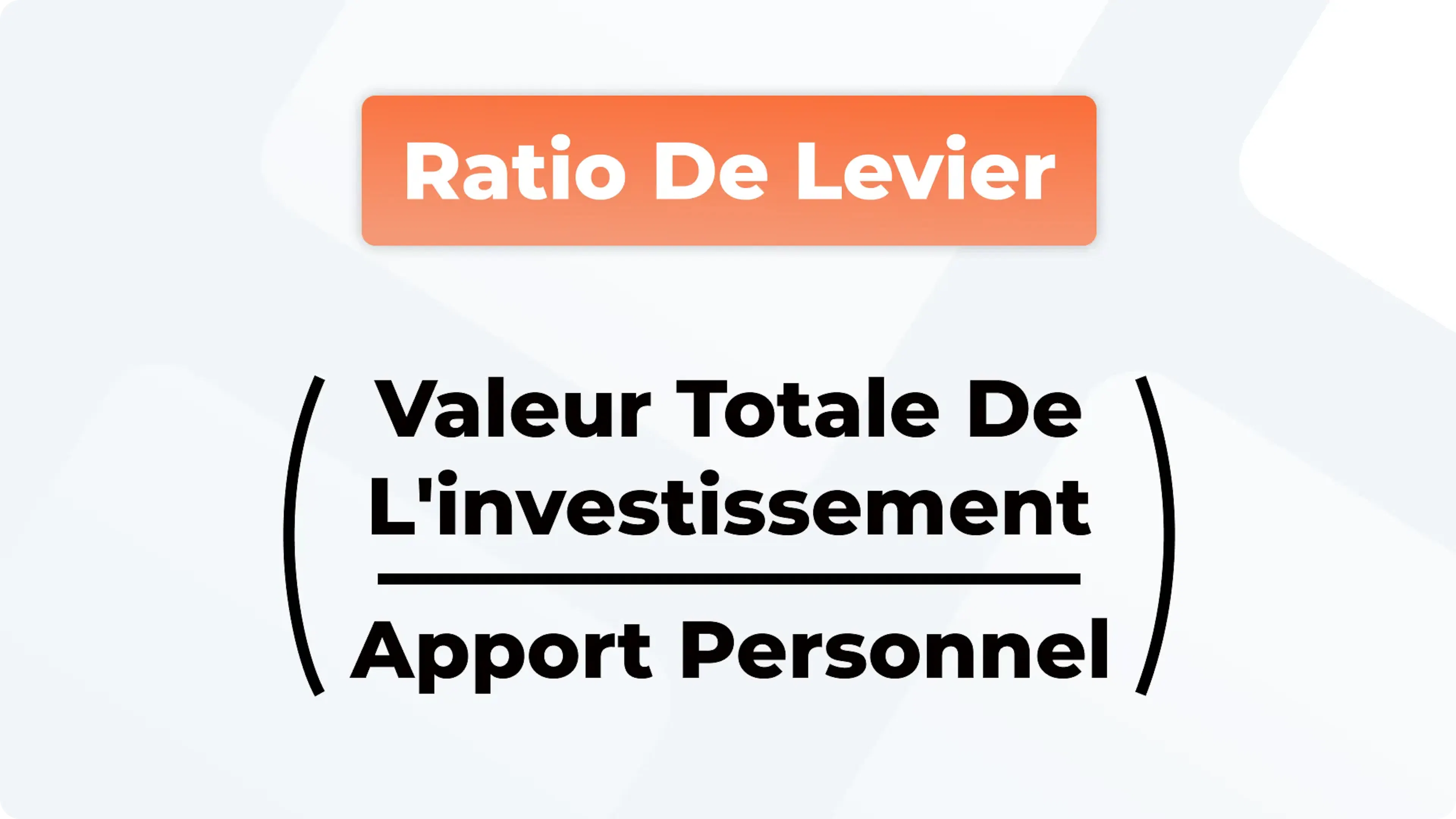 Comment calculer l'effet de levier immobilier