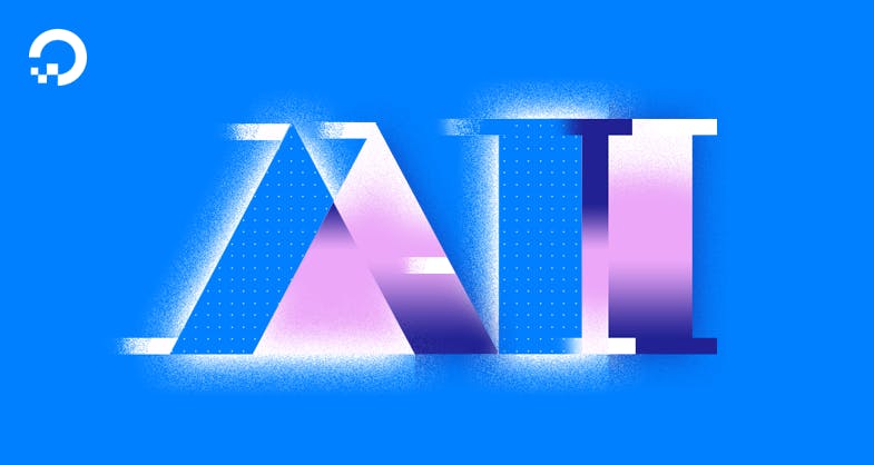 AI letters illustration