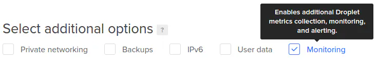 Enable monitoring