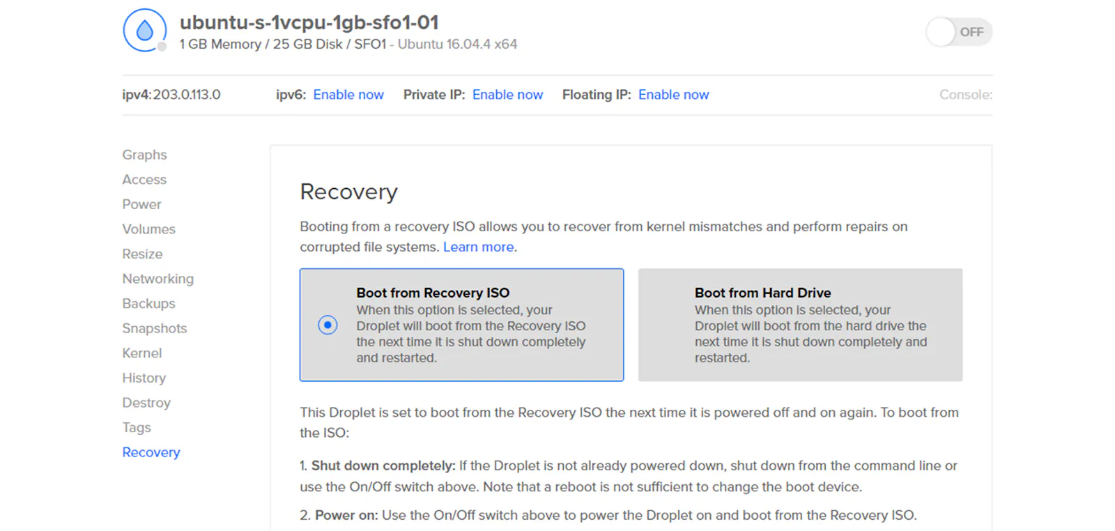 Recovery