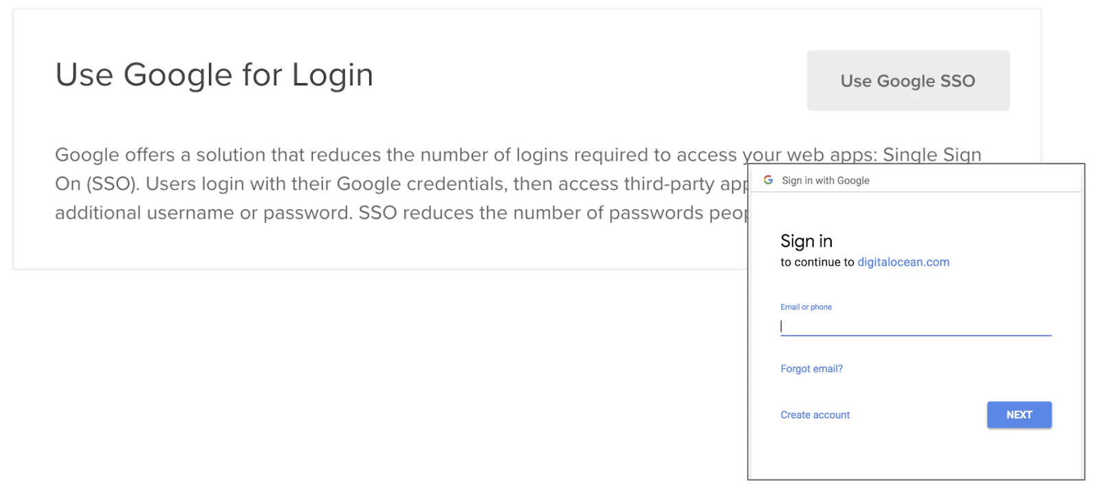 Google SSO