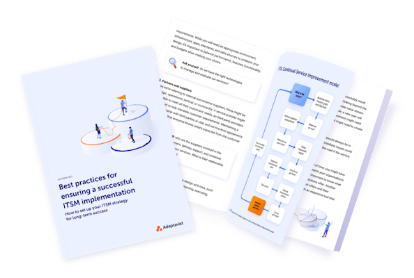eBook illustration - Best practices for ensuring a successful ITSM implementation