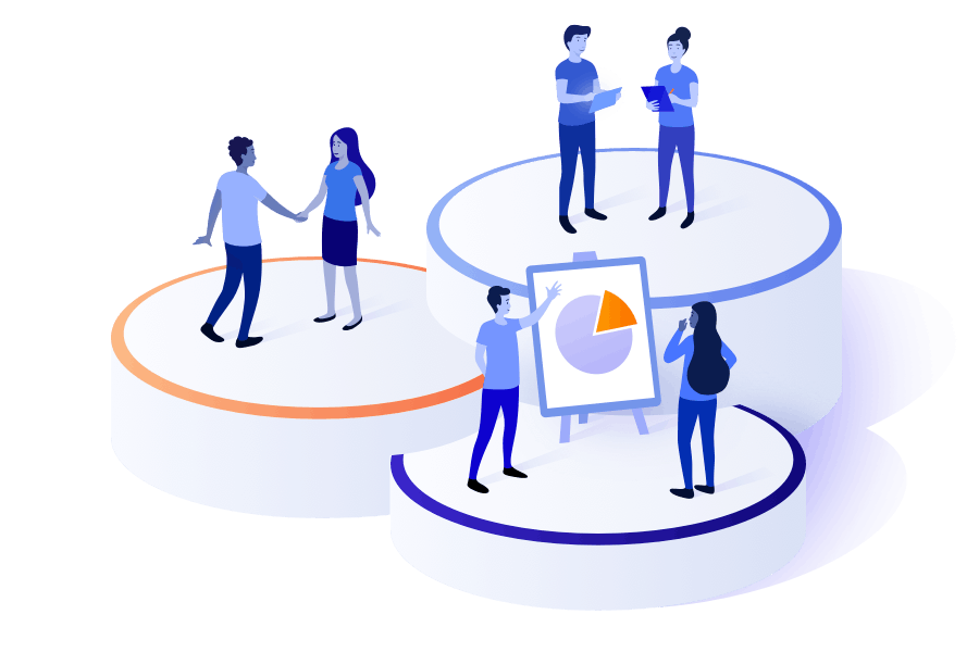A team collaborates