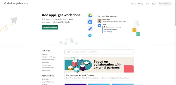 Slack app directory