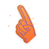 Illustration of a foam hand