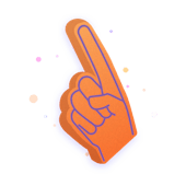 Illustration of a foam hand 