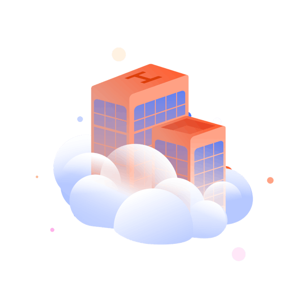 Office building in the cloud