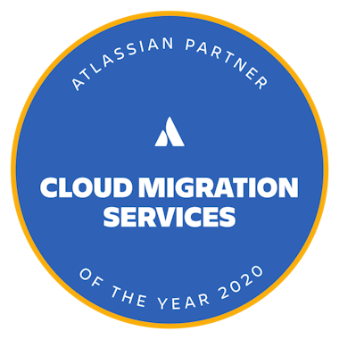 Cloud migration services of the year 2020 badge