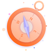 Illustration of a compass