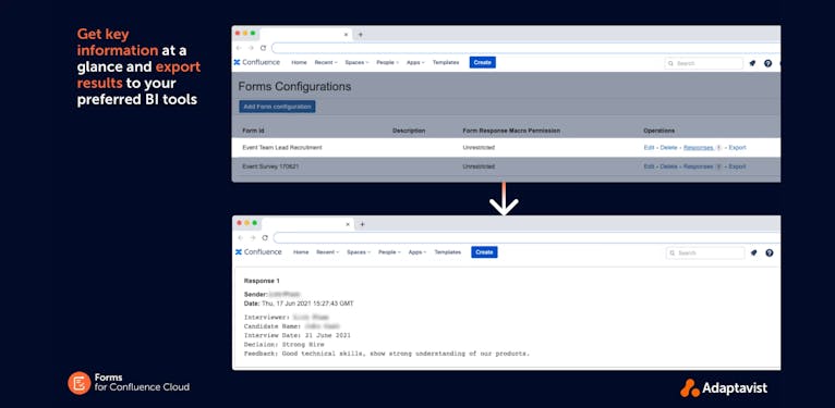 Back end of Forms for Confluence