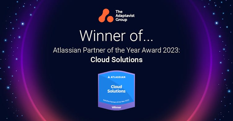 The Adaptavist Group, winner of Atlassian Partner of the Year Award 2023: Cloud Solutions