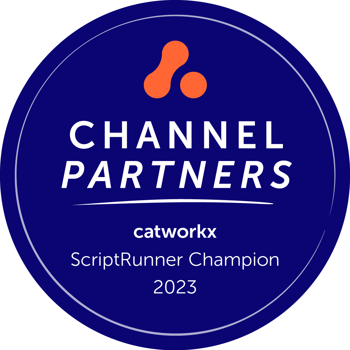 ScriptRunner Champion 2023 winners badge in the Channel Partner Awards 2023