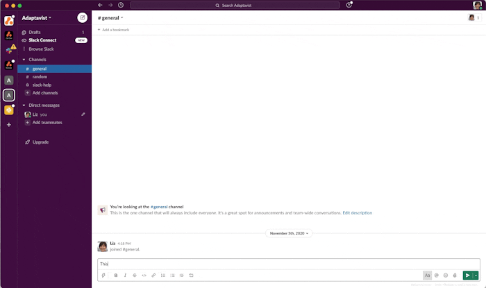 Private and public channels in Slack