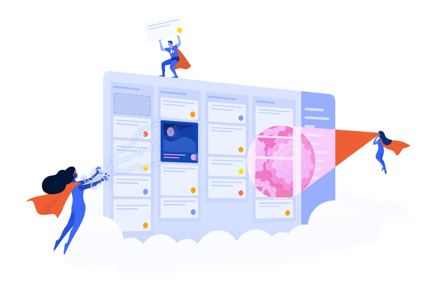 Trello with superheroes