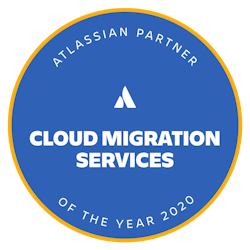 Atlassian Cloud Migration Services award logo