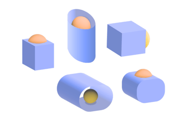 A group of boxes