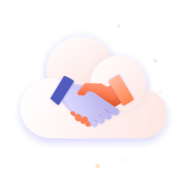 Handshake in a cloud