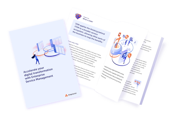 Accelerate your digital transformation with Enterprise Service Management ebook