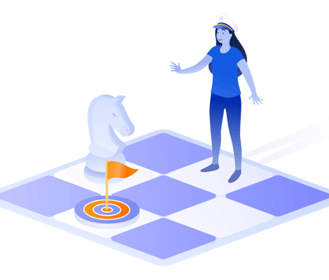 An image of a leader on a chessboard making the next move towards a good agile strategy