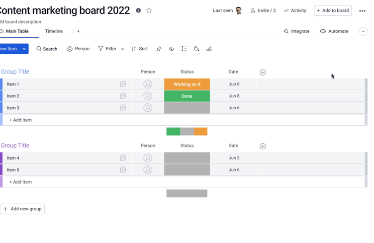 GIF illustrating how to change the board owner in monday.com