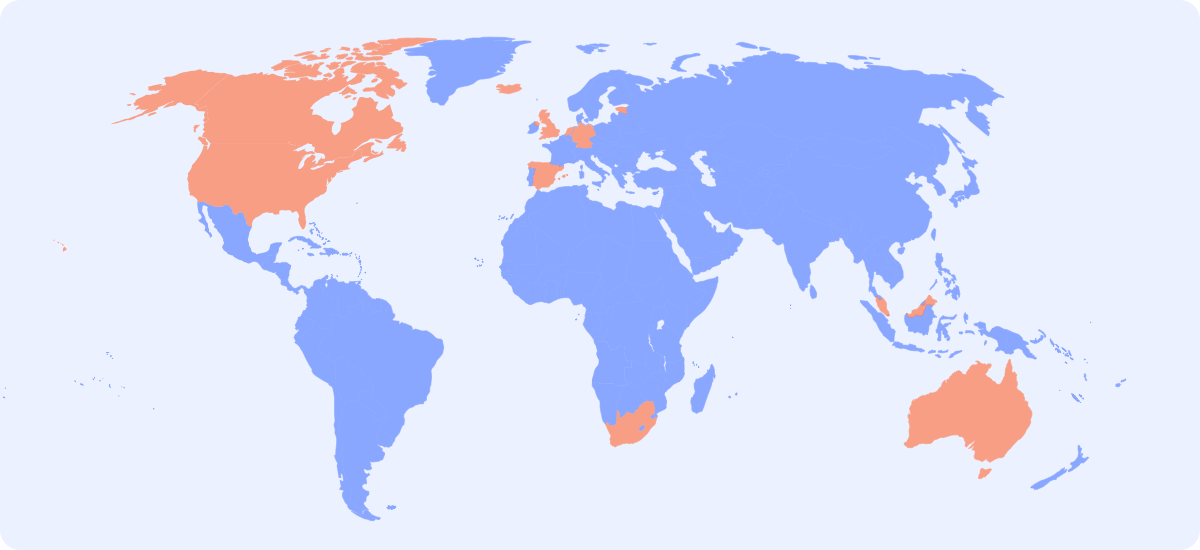 world map