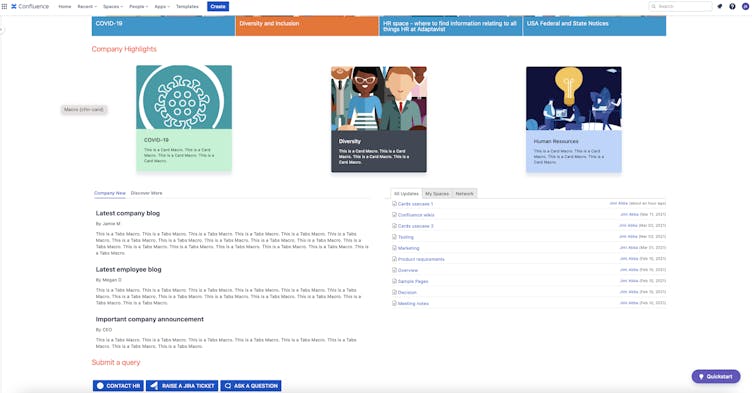 Confluence page screenshot
