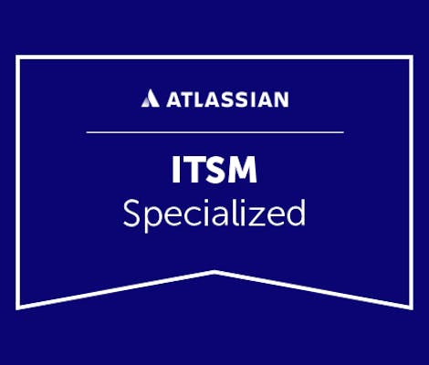 Atlassian ITSM specialized badge
