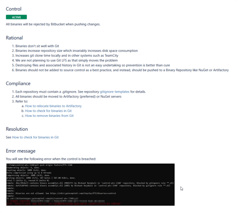 binary controls
