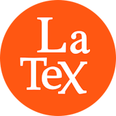 White text on orange background