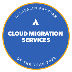 Atlassian Cloud Migration Services award logo