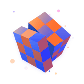 Illustration of a rubics cube
