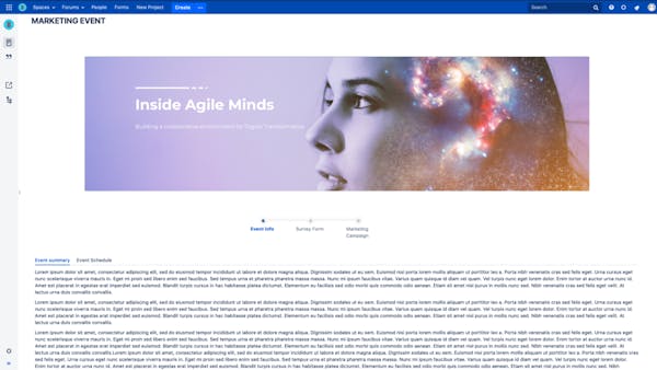 Screenshot of Confluence