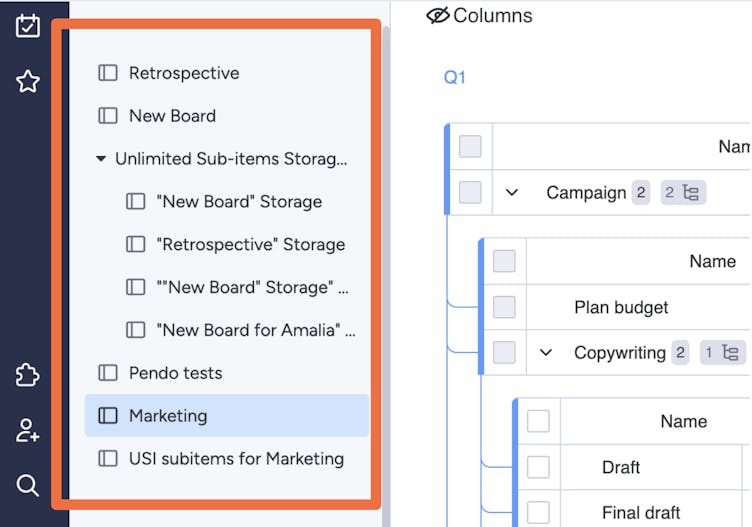Screenshot showing new automatic board creation feature in Unlimited Subitems for monday.com
